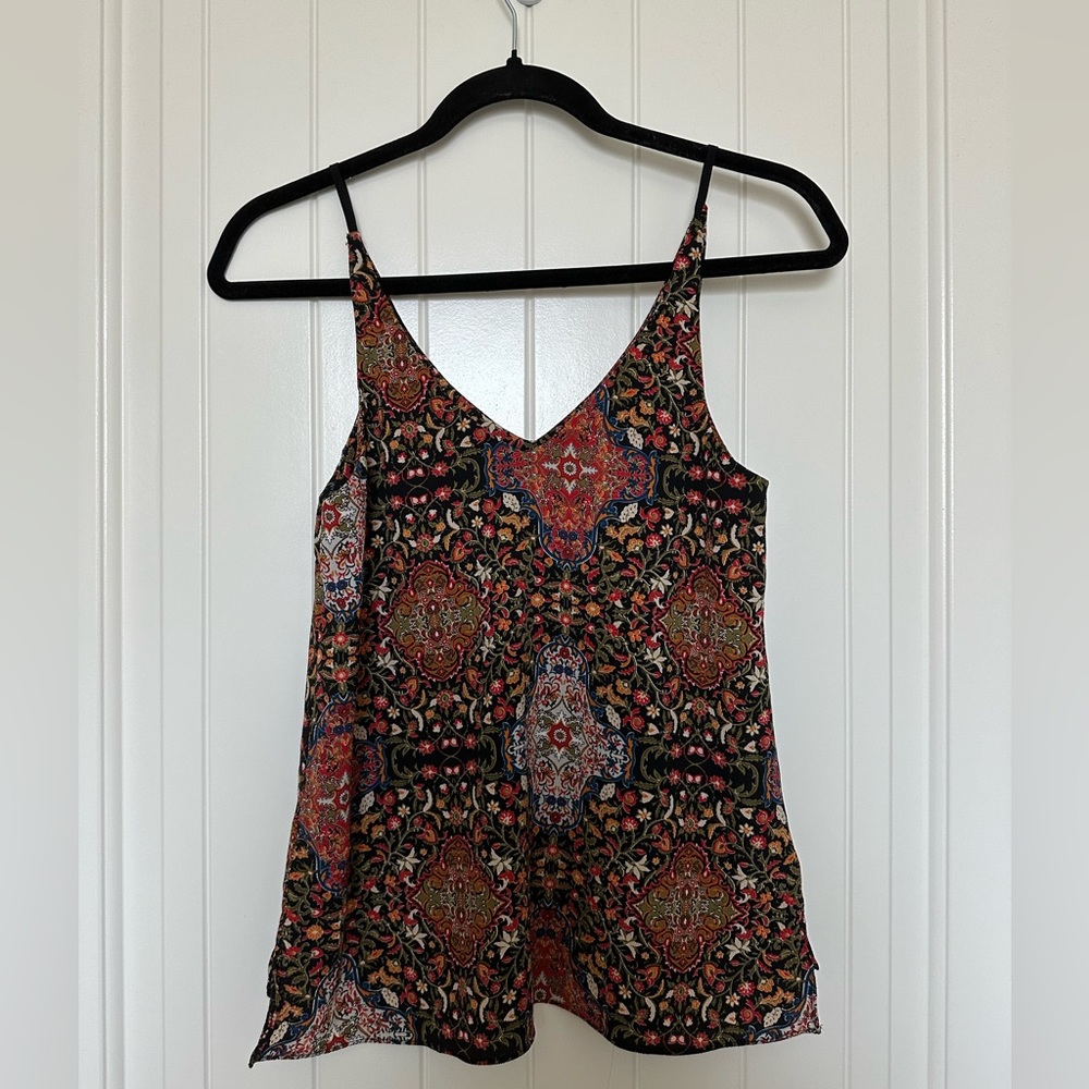 Topshop Floral Tank Top